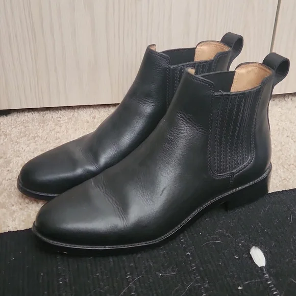Madewell Chealsea black ankle boots sz 8 - Picture 1 of 5